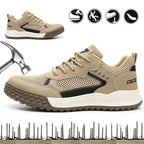 Safety Shoes Man S3 with Steel Toe Boots, EU Standard Kevlar Work Shoes Man Lightweight, CN39-46 Protective Working Shoes Woman