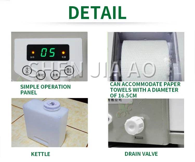 220V 50/60Hz Hot Cold Wipes Machine Towel Wet Wipes Heater For Baby Business Hotel KTV Internet Cafes Foot Bath Universal 5-40°C