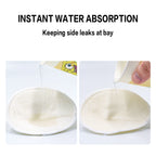 2pcs Organic Bamboo Viscose Nursing Breast Pads Washable Breastfeeding Pads Reusable Breast Pads for Breastfeeding Nursing Pads