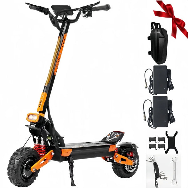 VREOM Z36-Adults Electric Scooter-5600W Motor 60V30AH Battery Off Road E-Scooter,75KM/H Speed 11'' Tire Foldable EScooter