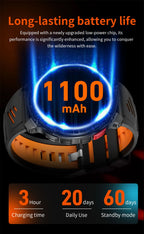 2026 New T-Rex 3 Ultra 1100mAh Smart Watch 5ATM Waterproof Outdoor Sports GPS Track Heart Rate Compass Bluetooth Call Smartwatch