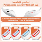 New 3D Eyes Massager Electric Eye Massage Glasses EMS Red Light Eye Care Lighten Dark Circles Eye Relax Massager