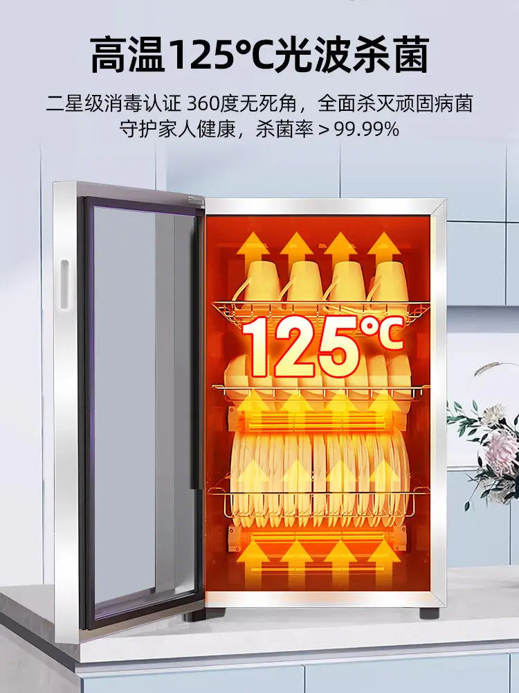 220V AUX Portable Disinfection Cabinet Kitchen Sterilizer Dryer for Tableware New Model No Drip