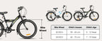 Hiland 20/24 Inch Children's Mountain Bike for Children Boys Girls from 6-10 Years with Shimano 6 Speed Gears