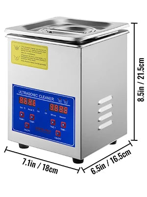 VEVOR Ultrasonic Cleaner Ultrasound Cleaner Portable Ultrasound cleaning Machine Multifunction 1.3L-30L Diswasher Home Appliance