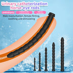 5 Sizes Curved Urethral Sound Penis Insert Stimulation Dilator Chastity Catheter Hollow Penis Plug With Stopper Sex Toys For Men