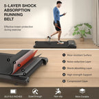 Superun  2-in-1 Home/Office 2.5 HP Walking Treadmill,mini Treadmills for Small Spaces with APP & Remote Control