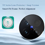 Lereach for VIVO X300 Ultra X300S Self-Locating Frame Tempered Glass Camera Lens Protector Anti-Scratch Film