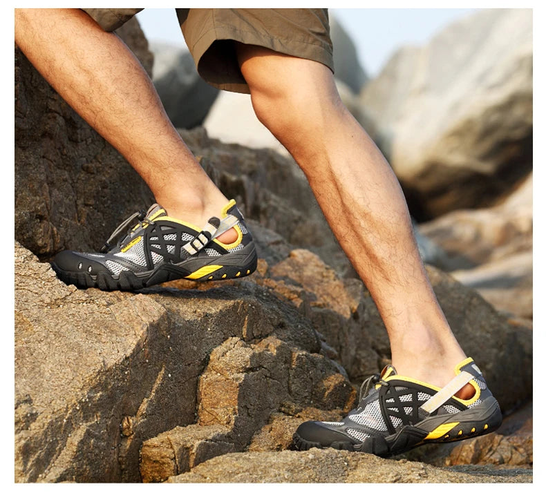 Summer Wading Hiking Shoes for Men Outdoor Aqua Beach Barefoot Sneakers Women Breathable Quick Drying Sports Trekking Shoes Men