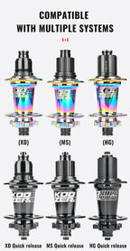 2024 KOOZER XM490 PRO BOOST Mountain Bike Hubs Steel shaft Sealed Bearing 148x12MM 110x15MM 141x5MM 28H 32 Holes Noise hub