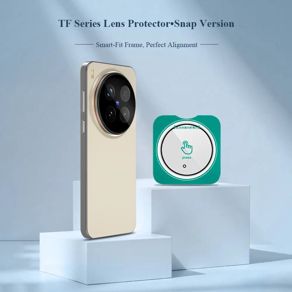 Lereach for VIVO X300 Ultra X300S Self-Locating Frame Tempered Glass Camera Lens Protector Anti-Scratch Film