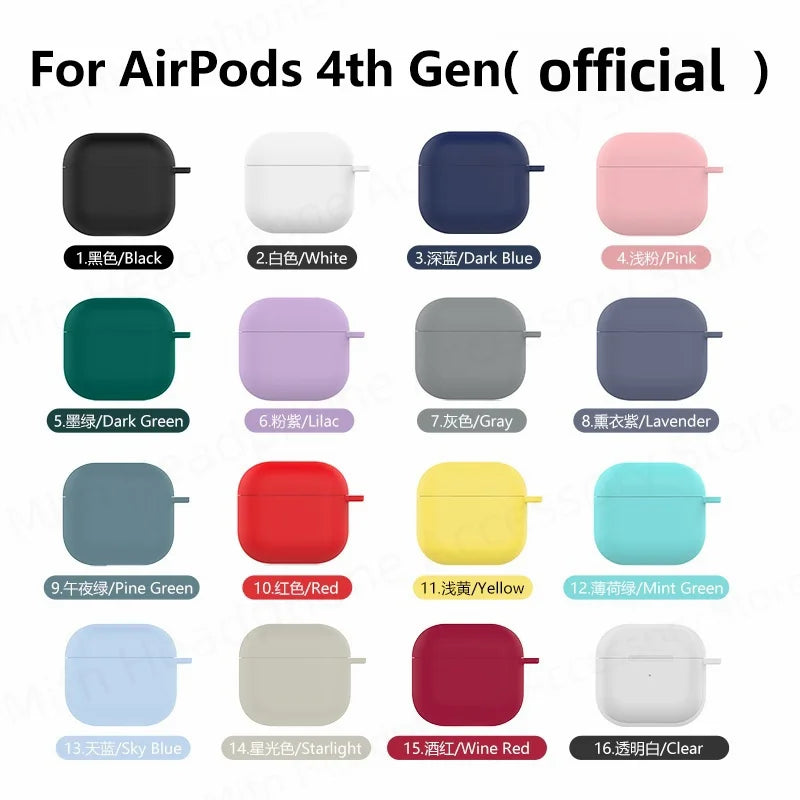 For AirPods 4th Accessories Case 2026 Soft Silicone Shockproof Protective Case For AirPod 4 with Active Noise Cancellation Cover