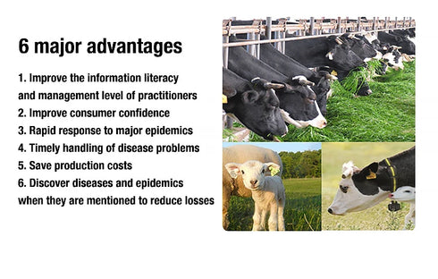 Handheld 125khz-134.2khz RFID Animal Ear Tag Reader Android PDAs Scanner for Cattle/goat Dairy Farm Livestock Data Management