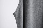 Grey Men's Sleeveless Tank Top Fitness Clothing Sportswear Gym Stringer Bodybuilding Undershirt Fashion Vest for Men
