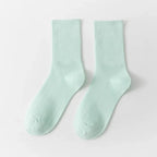 33 Colors Summer Cotton Soft Socks Happy Colorful Women's Mid-tube Stocking Fashion Trend Red Green Ankle Sox Autumn Hosiery