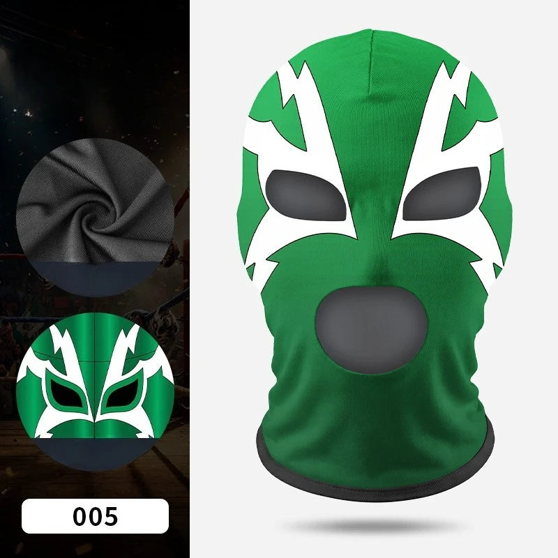 Boxing Mask Wrestling Mask Elastic Milk Silk Mask Lycra Fabric Print Halloween Party Dress Up Costume Party Mask
