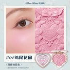 Flower Knows The Sweetie Bear Collection Satin embossed blush Lasting Matte Puffing Natural Brightening Facial Cosmetics 5g