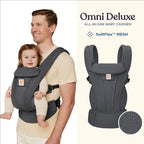 Breeze Deluxe Omni Ergonomic Baby Carrier Multifunction Breathable Infant Newborn Comfortable Sling Backpack Kid wrap