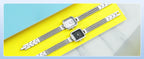 BERNY Square Women Wristwatch Luxury Fashion Quartz watches Minimalist Rectangle Mini Dial Stainless Steel Jewelry Women's Watch