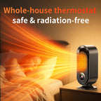 1000W Electric Heater Portable Mini Desktop Fan Heater Smart Hot Air Blower Home Bedroom Office Warmer Machine for Winter