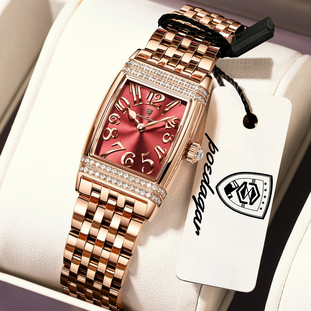 POEDAGAR Elegant Watch For Woman Stainless Steel Quartz Waterproof Ladies Watch High Quality Casual Women's Watches Female Reloj