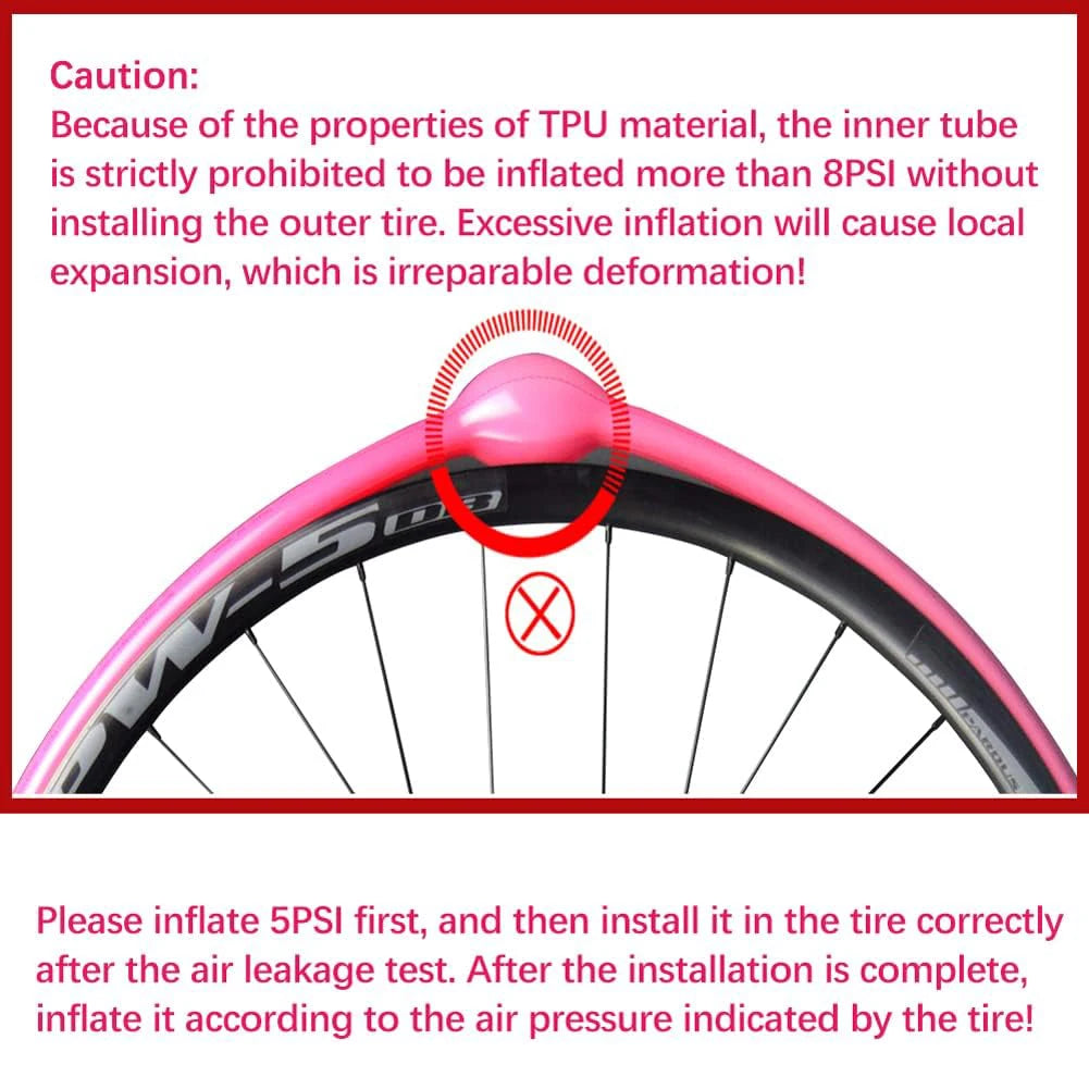 RideNow Bike TPU Inner Tube 700C 700x18 23 25 28 32 Ultralight 36g Road Bicycle Bike Camera Valve Length 35/45/65/85/100MM