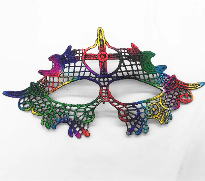 New Women Hollow Lace Face Mask Masquerade Sexy Cosplay Prom Party Props Costume Mask Nightclub Halloween Black Eye Mask