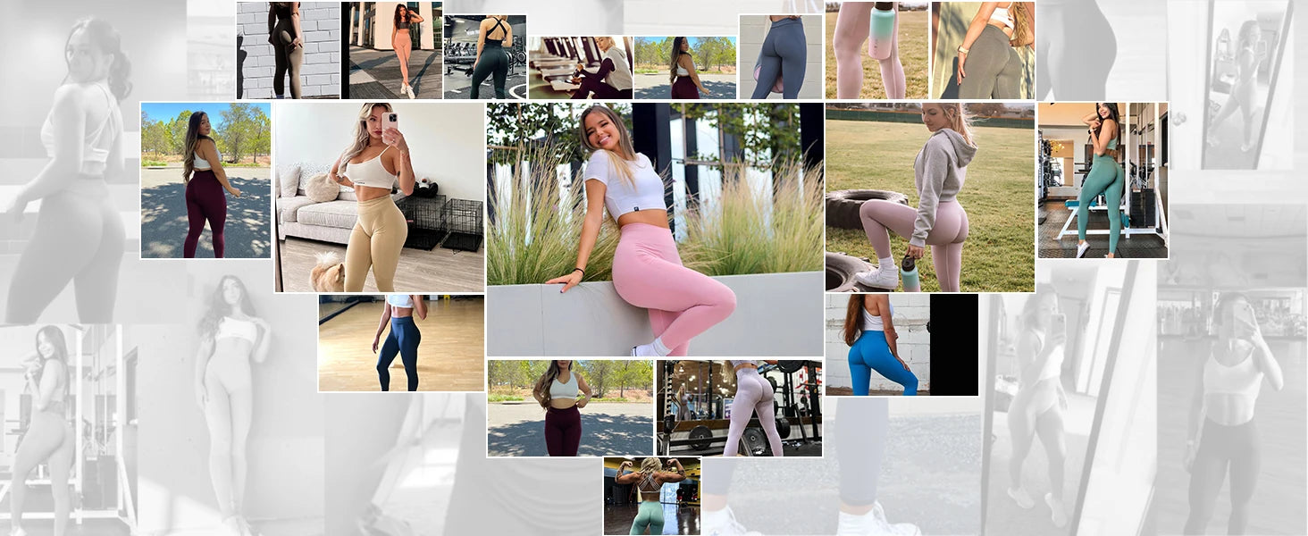 Amplify Effortless Leggings For Women Push Up Booty Legging Scrunch Butt Stretch Workout Gym Tights Fitness Seamless Yoga Pants