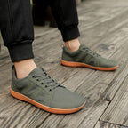 FANCYLEE Classic Women's GAT Barefoot Sneakers Retro Suede Minimalist Walking Shoes Wide Fit Zero Drop Casual Shoes Size 36-41