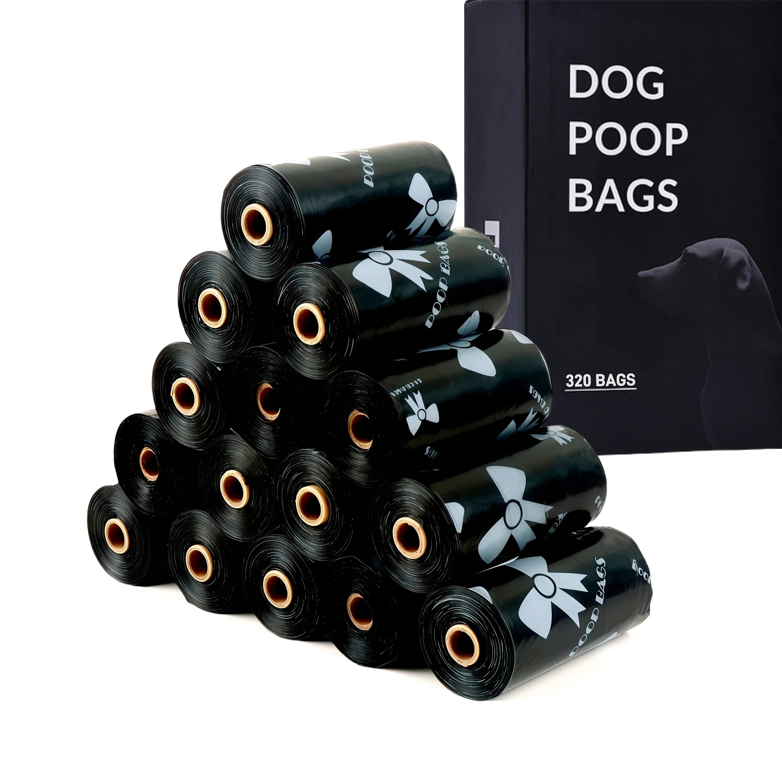150 Count Heavy Duty Dog Poop Bags Trash Bags,Cleaning up all Kinds of Small Garbage, Pretty Pattern,Outdoor Travel Supplies Main image