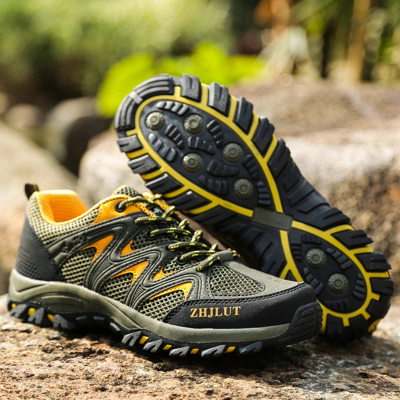 2025 Hiking Shoes Men Women Mesh Sneakers Breathable Fashion Mountain Shoes Boy Spring Autumn Summer Work Shoes Outdoor Trekking