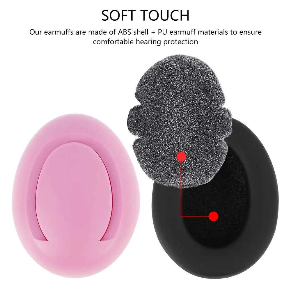 Baby Anti-Noise Earmuffs Sleeping Ear Protector Hearing Security Protection with Elastic Strap Kids Noise Cancelling Headphones