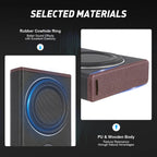8 Inch Ultra Slim Car Subwoofer Under Seat 12V 600W Car Active Subwoofer Compact Car Bass Audio Car Stereo Amplifier Speaker