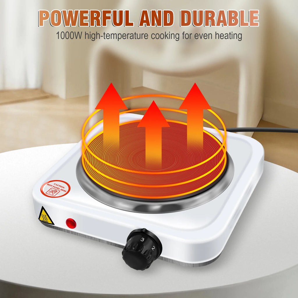 5-Speed 1000W Electric Stove Hot Plate Iron Burner Home Kitchen Cooker Coffee Heater Household Cooking Appliances
