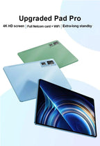 Sauenaneo PC Tablet 4GB RAM  64GB ROM (1TB Expansion) Supports Google Office Dual SIM Cards Dual cameras Android 11