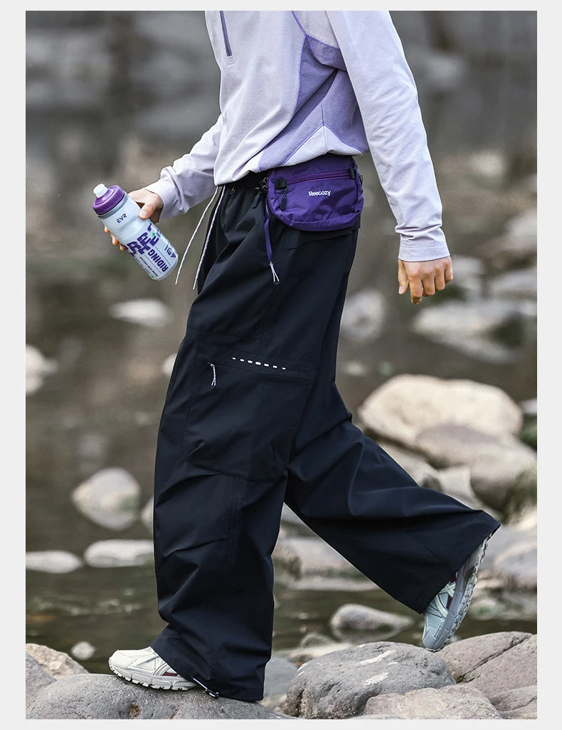 CHRLCK Men's Hiking Cargo Pants Waterproof Outdoor Quick Dry Lightweight Ripstop Women Camping Fishing Climbing Hunting Trousers