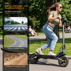 V5Pro Offroad E Scooter 10 Zoll ABE zertifiziert 500W 48V12.5Ah Geländereifen Dual Federung E Bremse Voltix APP Deutschland