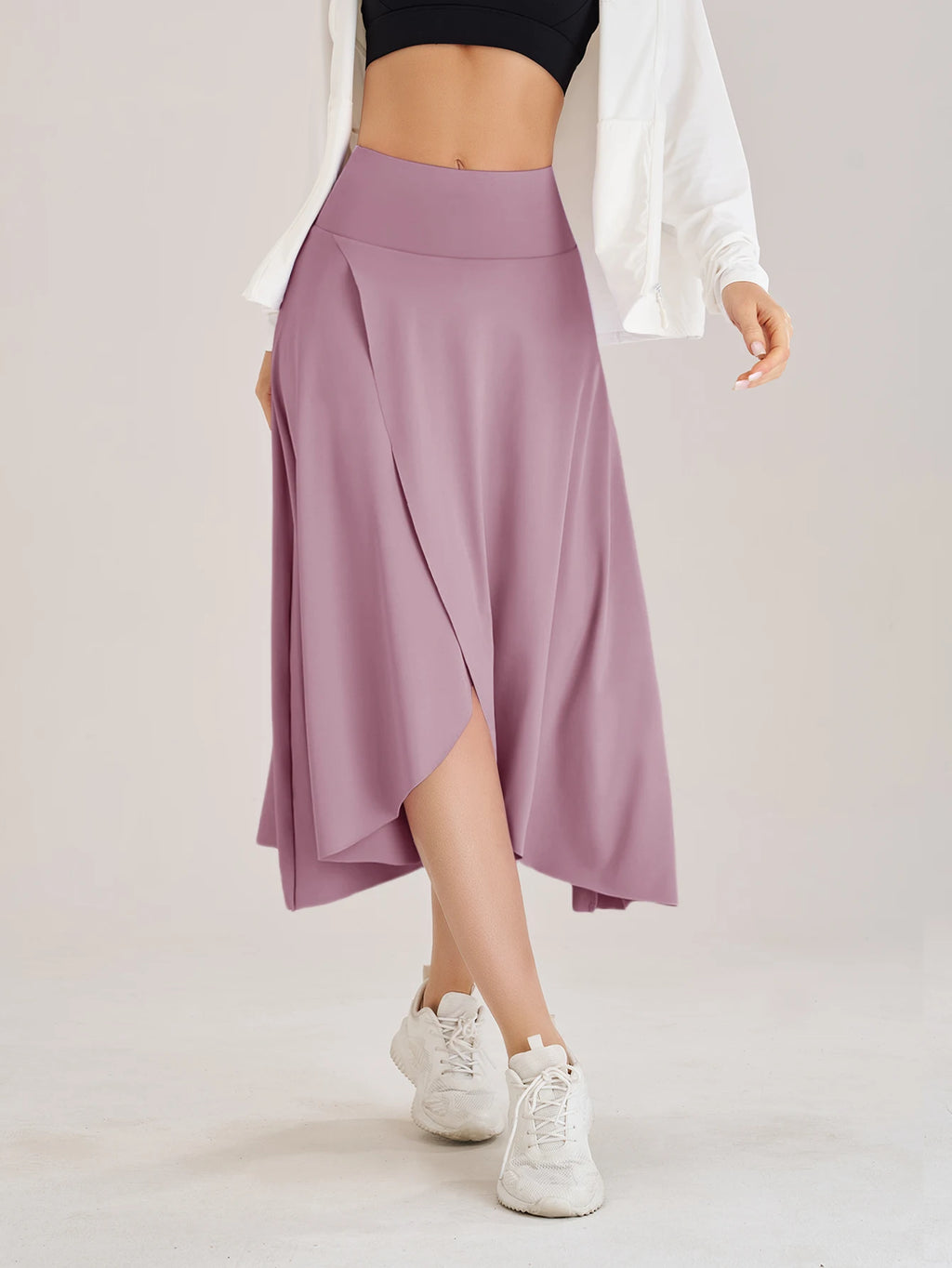 Summer Women Golf Tennis Dance Fitness Long Skirts Quick Drying Solid Female Lining High Waist Long Skirts Shorts