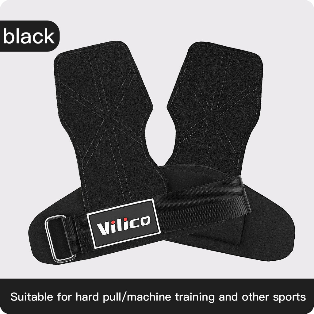 2Pcs Gym Gloves Fitness Hand Palm Protection Equipment Anti Slip Wear-resistant Wrist Protection Hard Pull Grip Strength Gloves