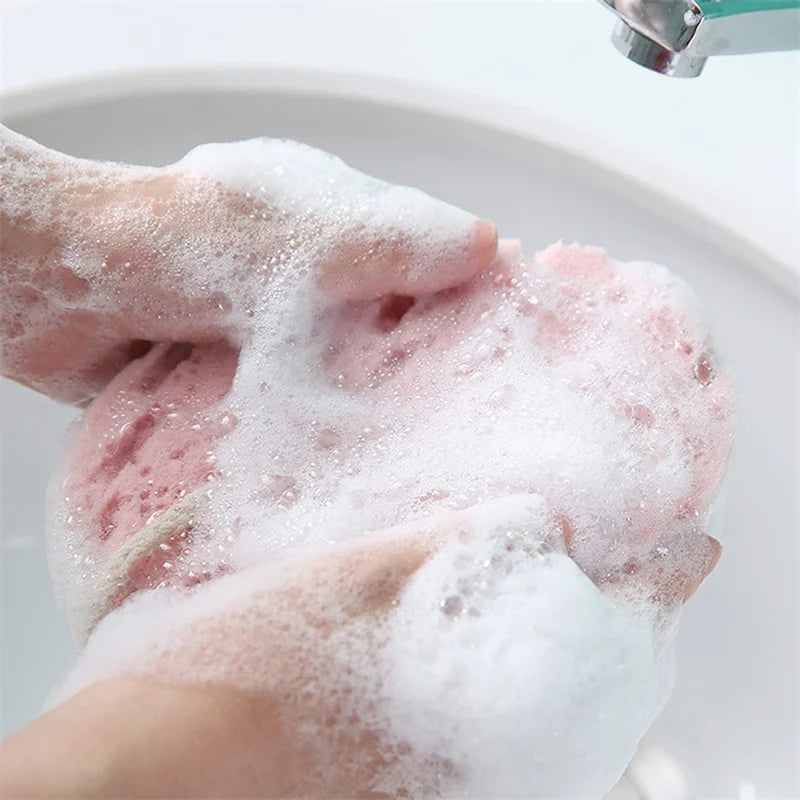 1-5PCS Soft Shower Sponge Ball Gentle Exfoliator Massage Cleansing Brush For Daily Body Skin Care And Bathing Use