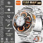 2026 New T-Rex 3 Ultra 1100mAh Smart Watch 5ATM Waterproof Outdoor Sports GPS Track Heart Rate Compass Bluetooth Call Smartwatch