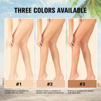 Waterproof Body Foundation With Free Powder Puff Bronze Leg Makeup Long Lasting Tanning Cream 100ml 3 Colors