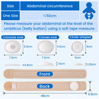 VELPEAU Baby Umbilical Hernia Belt, Newborn Belly Button Navel Band with 3 Compression Pads, Abdominal Binder Support for Infant