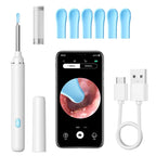 Wireless Ear Wax Removal with Camera Rechargeable Ear Cleaner 1080P Check Camera with Ear Spoon Set Canal Clean