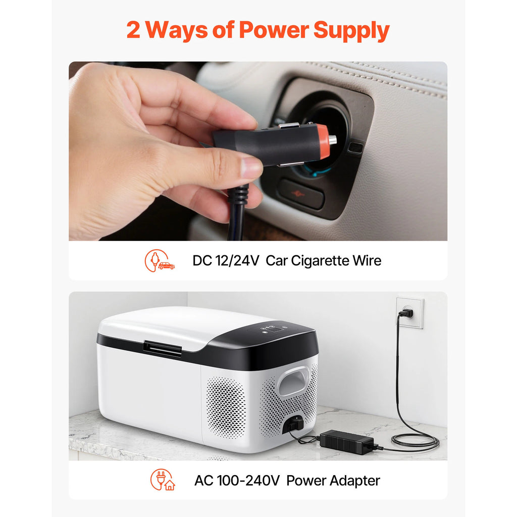 SucceBuy 15L 20L 22L Car Refrigerator Electric Cooler -4°F to 68°F Car Fridge with APP Control Cars Freezer for RVs Camping