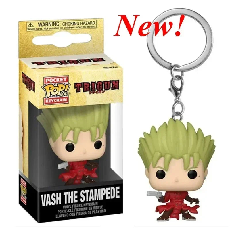 2026 Funko Keychains Ranger Red Blue Pink Minion Kevin Otto Stuart Spider Spot Vash Ahsoka Inuyasha Homer Sam Sally Figure Toys