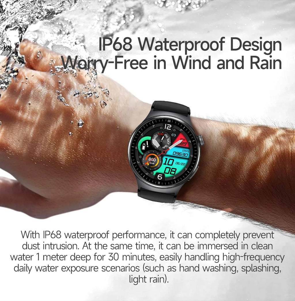 New Accurate ECG Smart Watch Blood Lipids Five Viscera Health Check Body Temperature BT Call Sports Smart Watches For Men 2026