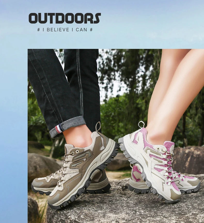 2025 Hiking Shoes Men Women Mesh Sneakers Breathable Fashion Mountain Shoes Boy Spring Autumn Summer Work Shoes Outdoor Trekking