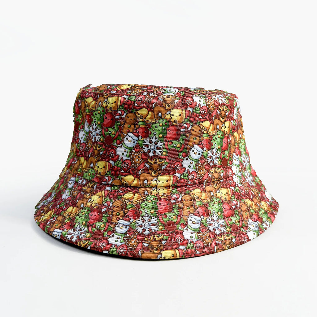 Classic Popular Funny Novelty Christmas Santa Claus gift fisherman hat Outdoor Leisure Sunscreen Sun Hat Men Women bucket hats