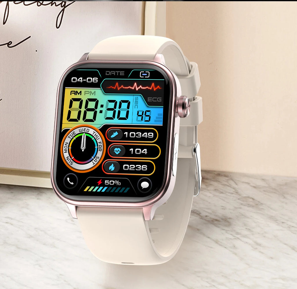 2025 New For XIAOM1 ECG+PPG Blood Fat Uric Acid Health Smartwatch Men Women Heart Rate Blood Pressure Bluetooth Call Smart Watch